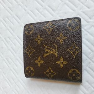 LOUiS Vuitton Bifold Wallet Monogran Porte Bier Cult Credit Monet